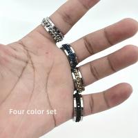 Anillo De Acero Inoxidable Para Hombre Con Cadena Giratoria Moderno Anillo De Dedo Casual Joyería Accesorio Masculino Regalo - details 7