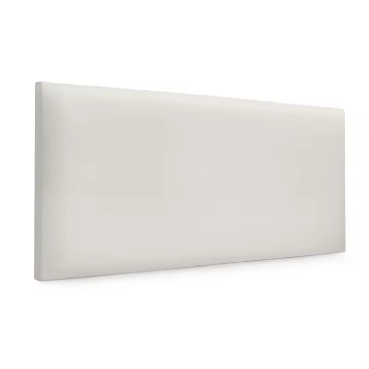 DHOME Cabecero de Polipiel o Tela AQUALINE Liso Cabeceros Cabezal Tapizado Cama Lujo (Blanco Hueso Polipiel) - 1
