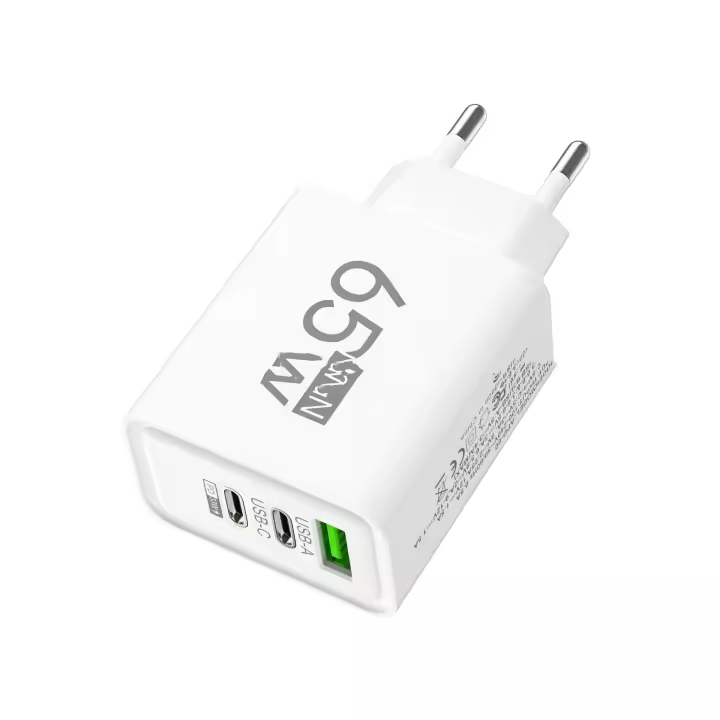 Cargador de GaN Tipo C PD Con 3 Puertos USB Adaptador De Carga Para El iPhone 15 14 Xiaomi Samsung Compatible Universal - 1
