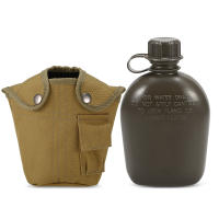 Botella De Agua Para Camping Y Senderismo 1L Con Tapa Resistente Al Impacto Y Desgaste Material De Aluminio Negro Marrón Y Rojo Para Supervivencia En Exteriores - details 19
