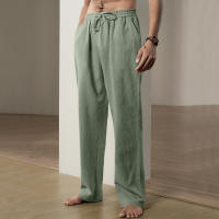 Pantalones deportivos casuales sueltos de lino transpirables de hip-hop para hombre de nueva tendencia de primavera y verano - details 25