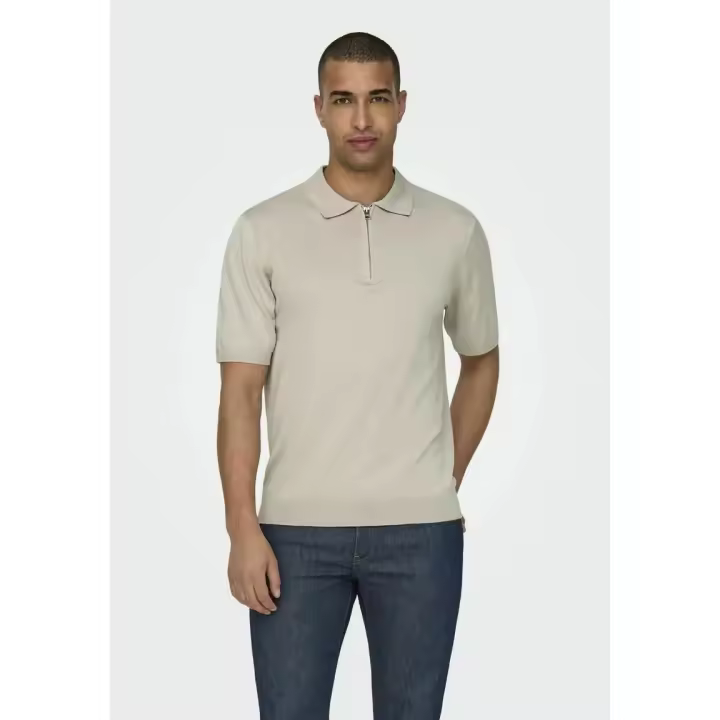 Polo Wyler Hilo Beige Only and Sons - 1