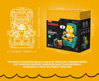 Bloques De Construcción Garfield Sentado En Un Sofá Con Figuras Miniatura Juego Educativo DIY Para Niños Escena Clásica De Anime - details 11