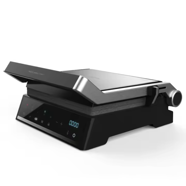 Parrilla Eléctrica Cecotec Rockn Grill Smart - Negro Acero Inoxidable - 2000W - Control Táctil - 1
