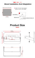 Soporte Ajustable Y Removible Para Proyector De Escritorio Con Agujero Central Universal Para Oficina Y Hogar Material De Acero De Alta Calidad Pintura Spray Color Negro Y Blanco - details 7