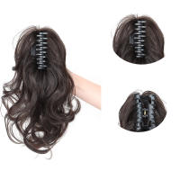 Pelucas Sintéticas Con Cabello Rizado Fuerte Para Niñas Peluca De Media Cola Princesa Lindo Clip En Cabello Alta Caudal De Cabello - details 8