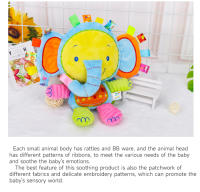 Juguete Sensorial De Peluche Para Bebés Elefante Con Campana Y Rattles Juguete De Amor Para Infantes Regalos Para Bebés Niño Y Niña Montessori - details 9