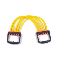 Five-tube chest expansion puller detachable pull rope chest muscle arm strength training fitness equipment elastic belt - details 0