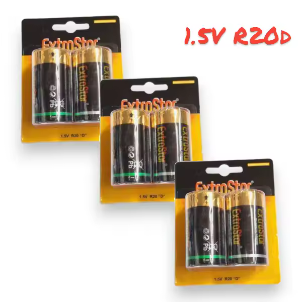 Pilas R20 Extrastar Duración Larga Caja 12 Unidades - 1