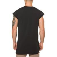 Camiseta De Gimnasio Para Hombre Musculosa Y Transpirable Algodón Estilo Casual Hip Hop Sin Mangas Para Ejercicio Y Fitness - details 3