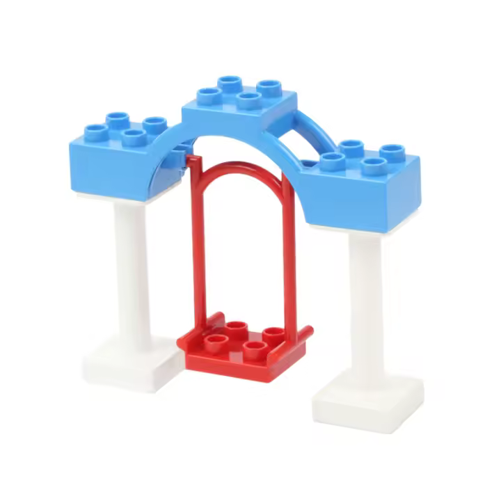Juguetes Educativos De Bloques Grandes Para Niños Montessori Compatible Con Bloques Duplo Playa De Juguetes Con Piezas De Tubo Rueda Sliderr Escalera Y Columpio Para El Desarrollo Infantil - 1