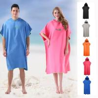 Toalla De Baño Con Capucha Microfibra Para Hombre Y Mujer Secado Rápido Ropa De Baño Poncho De Playa Para Natación Sauna Viajes - details 3