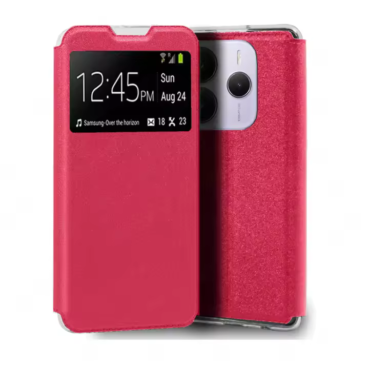 Funda carcasa estuche + Protector Cristal Templado Opcional compatible con XIAOMI REDMI NOTE 14 5G Libro Soporte Cierre Iman Colores Varios Elige, Meloenvias mle25 - 1
