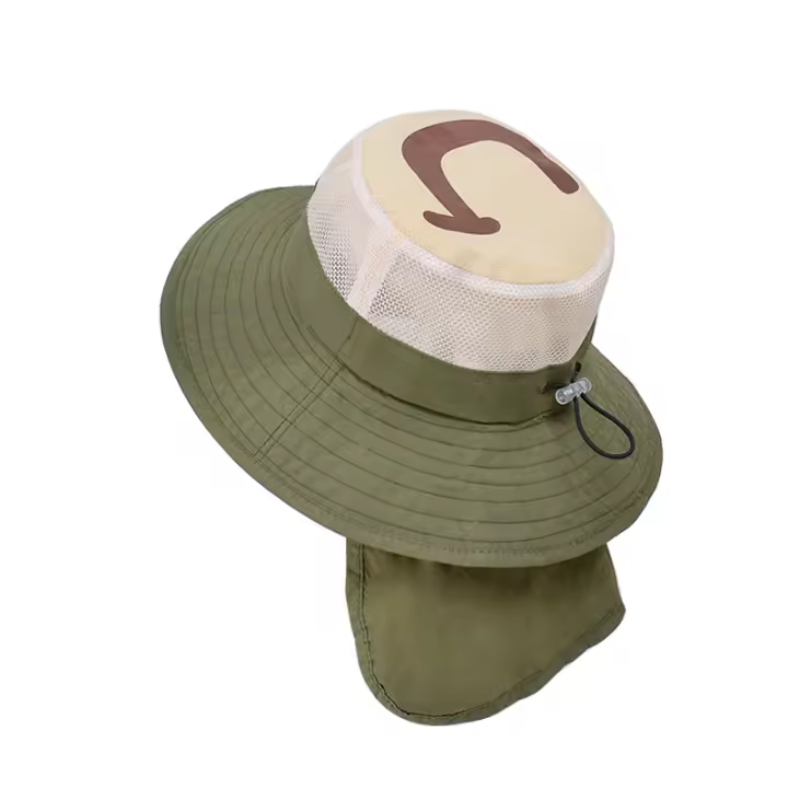Sombrero De Pescar Para Niños Y Niñas Xinbaoguan 100% Poliéster Con Gran Alas Protección Solar Transpirable Para Verano - 1