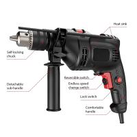 780W Taladro eléctrico de impacto multifunción, velocidad Variable, corte de piedra de Metal y madera, herramientas eléctricas de perforación de agujeros de pared para el hogar - details 0