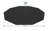 Cobertor Solar Lona Superior BESTWAY para Piscina Desmontable de varias medidas y modelos: rectangular, ovalado y circular de fácil instalación sobre el borde de la piscina. La lona evita que el agua se ensucie y lo calienta, en cierta medida. - details 9
