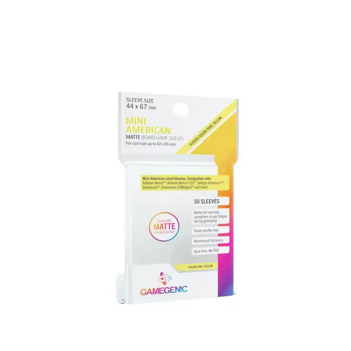 Fundas Mini American mate 42x65mm Gamegenic (50 uds) Fundas Gamegenic - 1