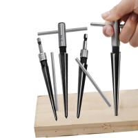 Broca De Tornillo Tapered Con Manija T Handle Para Boquilla De Puente Reamador De 6 Abrazaderas Herramienta De Corte Para Carpintero 5-16mm - details 0