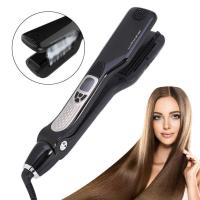 Plancha de pelo profesional, vapor y plancha de pelo en uno, calentamiento rápido hasta 60s, temperatura regulable, doble voltaje, apta para todo tipo de cabello - details 2