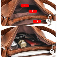 Mochila De Viaje Para Mujer En Cuero PU Lavado Bolsa De Hombro Escolar Bandolera 2024 Capacidad De 20-35 Litros Estilo Casual - details 19