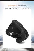 Botas De Invierno Impermeables Para Hombres Con Plush Cálido Botas De Nieve De Media Caña Antideslizantes Y Moda Negro Para Parejas - details 3