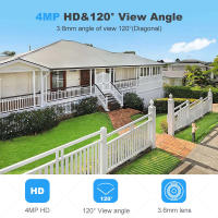 Cámara De Seguridad Tuya 4MP Bullet Exterior WiFi 2.4G/5G Monitoreo CCTV Video Inteligente Compatible Con Alexa Google - details 1