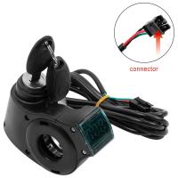 Cerradura De Encendido Con Pantalla Digital Para Patinete Eléctrico ZERO 8X 10X 11X Botón De Poder Y Acelerador Con Voltímetro - details 3