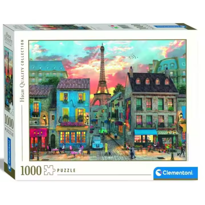 Puzzle 1000 Piezas Calles de Paris - Francia Clementoni - 1