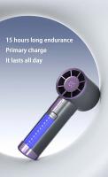 Abanico Portátil Mini De Alta Velocidad Recargable Silencioso Con Pantalla De Energía Display Fan De Aire Personal Mudo - details 8