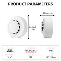 Detector De Fuma Tuya WiFi Alarma De Incendio Protección Hogar Seguridad Síntomas De Fuma 80dB Combinación De Alarma De Incendio Para Casas Y Líquidos - details 8
