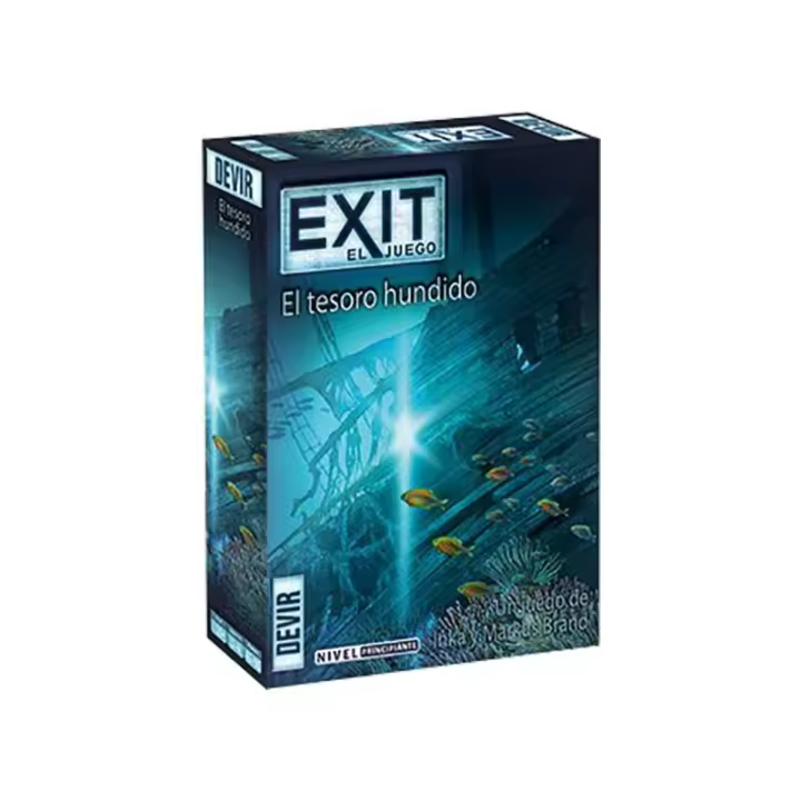Devir DEVIR Exit 7 El Tesoro Hundido - Juego de Mesa en Español para Buscadores de Tesoros - 1