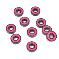 Juego De 10 Rodamientos De Bola Profunda 608 2RS Acero Sellado Para Patinetas Y Accesorios De Skateboarding 608RS 608-2RS - details 2