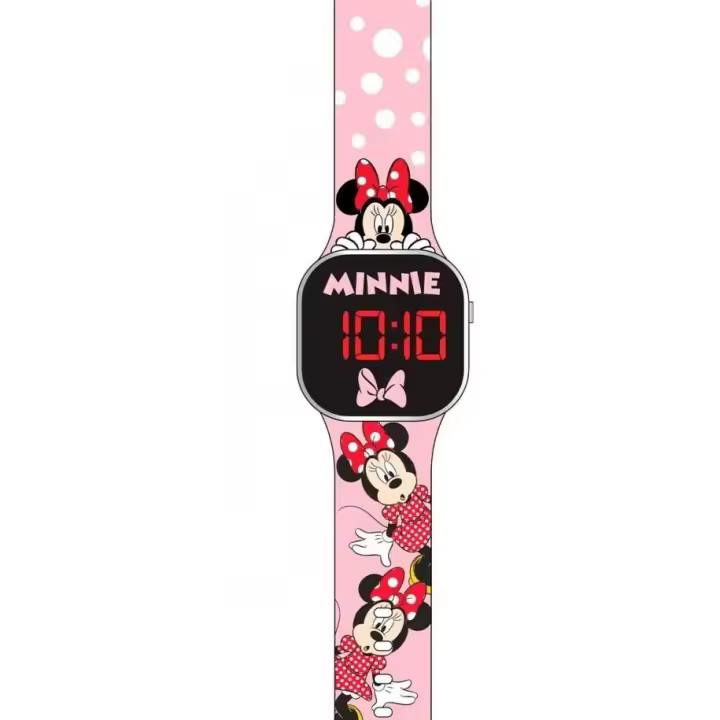 RELOJ LED MINNIE - Reloj infantil de pulseras de plástico, incluye pila - 1