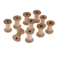 10 Piezas De Hilo Vacío En Madera Natural Bobines Para Costura Y Artesanía Tamaño 28x21mm Herramientas De Costura Accesorios Para Ropa DIY - details 1