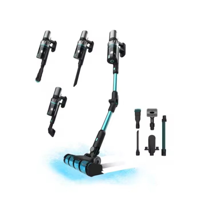 Aspirador escoba Cecotec Conga Rockstar 2500 Thunder Flex Animal 400W sin bolsa negro/azul - 1