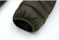 Chaqueta De Pollo Blanca 90% Para Hombres Super Ligera Con Capucha Chaqueta Térmica Casual Cierre De Cremallera Largo Regular - details 16