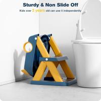 1st Adaptador Wc Niños, plegable Portatil Infantil Asiento Inodoro, Inodoro de Entrenamiento 2 en 1 Para Niños, Consejo de Seguridad, Taburete de Escalera - details 4