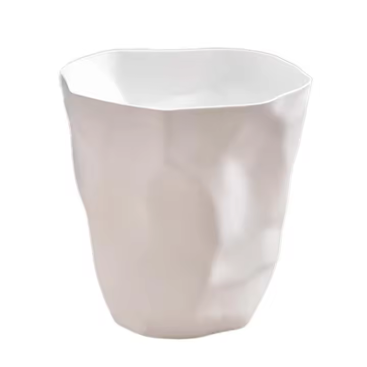 Cesta De Papel Poubelle Redonda Para Oficina Cocina Baño Toilette Hogar Recipiente De Basura De Plástico PP Estilo Creativo Ligero Decoración Para Casa Y RV - 1