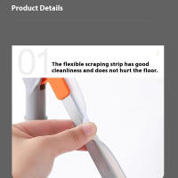 Escobilla De Piso Multifuncional De Silicona Con Mango Retráctil Fregadero Absorbente De Agua Para Ventanas Y Limpieza Del Hogar - details 0