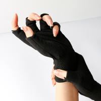 Guantes De Uñas Anti-Black Para Tienda De Uñas UV Protección Especial Con Luz De Cocción Cortos Y Negros Herramientas De Manicura - details 10