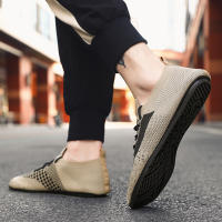 Zapatos Casuales Para Hombre MAEDEF De Alta Calidad Con Cordones Para Conducir Y Caminar Ligeros Transpirables Antideslizantes Verano - details 15
