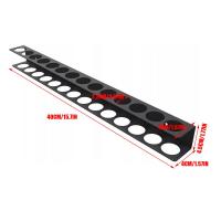 Organizador De Herramientas Para Destornilladores Y Pinzas Soporte De Muro En Negro Material De Acero Tamaño 4x4.5x40cm - details 14