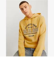 Jack & Jones Pack 2 Sudaderas con capucha Hombre JJELOGO en color Pacific Coast y Honey Gold Logo estampado Moda Casual Informal ideal OTOÑO INVIERNO - details 7