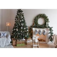 MEJORADA Árbol de Navidad Artificial Automontable Abeto Extra Relleno de Doble Hojas Combinadas 150-210cm Abies C/Soporte Metálico - details 4