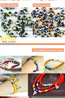 50pcs Cuentas De Cristal Austriaco 6mm Forma Cuadrada Espaciadores De Vidrio Para La Creación De Joyas Pulseras DIY Colgantes - details 4