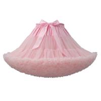 Falda De Tule Pleatada Para Mujer 3 Capas Color Blanco Negro Rosa Rojo Falda Puffy Para Fiesta Cosplay Skirt - details 0