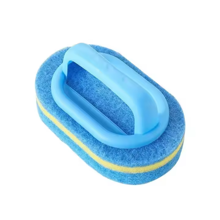 Cepillo Mágico De Limpieza Para Cocina Y Baño Con Mango Especial Para Lavabo Y Azulejos Cepillo De Sosa De Plástico Para Desinfección Del Hogar - 1