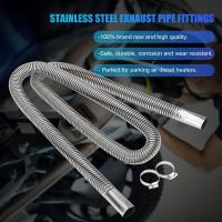 Pipeta De Escape De Acero Inoxidable Para Calentadores De Aire Y Generadores De Combustible Diesel Longitud 200cm Con Dos Clip Para Calefacción De Coches - details 0