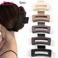Juego De 5 Piezas De Pinzas Para Cabello De Mujer Estilo Sencillo Color Sólido Fuerte Adhesión Clips De Plástico Moda Accesorios Para El Cabello - details 5