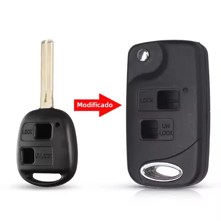 Carcasa De Llave Remota Para Toyota Yaris Carina Corolla Avensis Lexus IS200 RX300 ES300 KEYYOU Toy43 Toy47 Toy48 ABS - 1